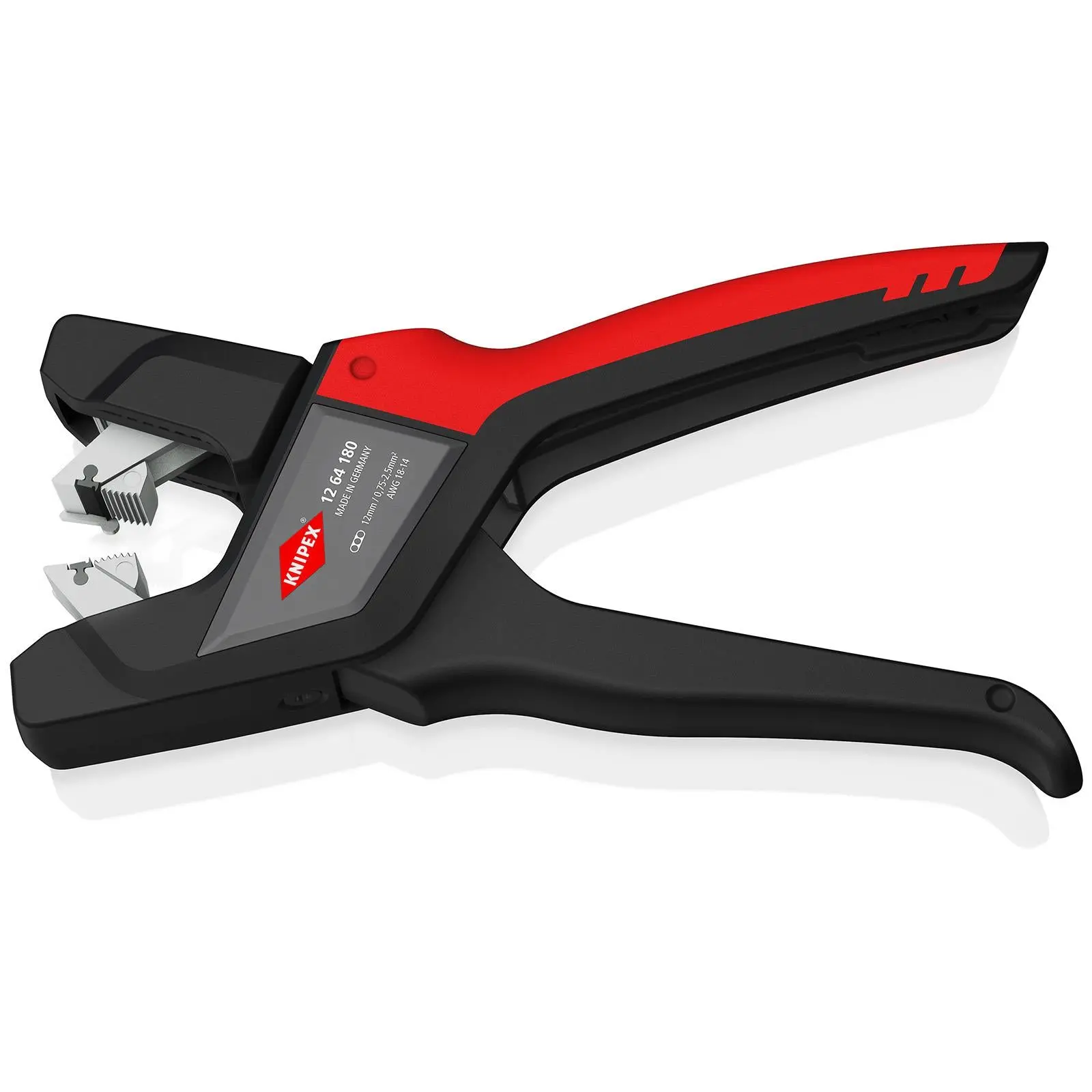 Knipex Automatic Insulation Wire Stripper for Flat Cable 180mm Self Adjusting 12 64 180