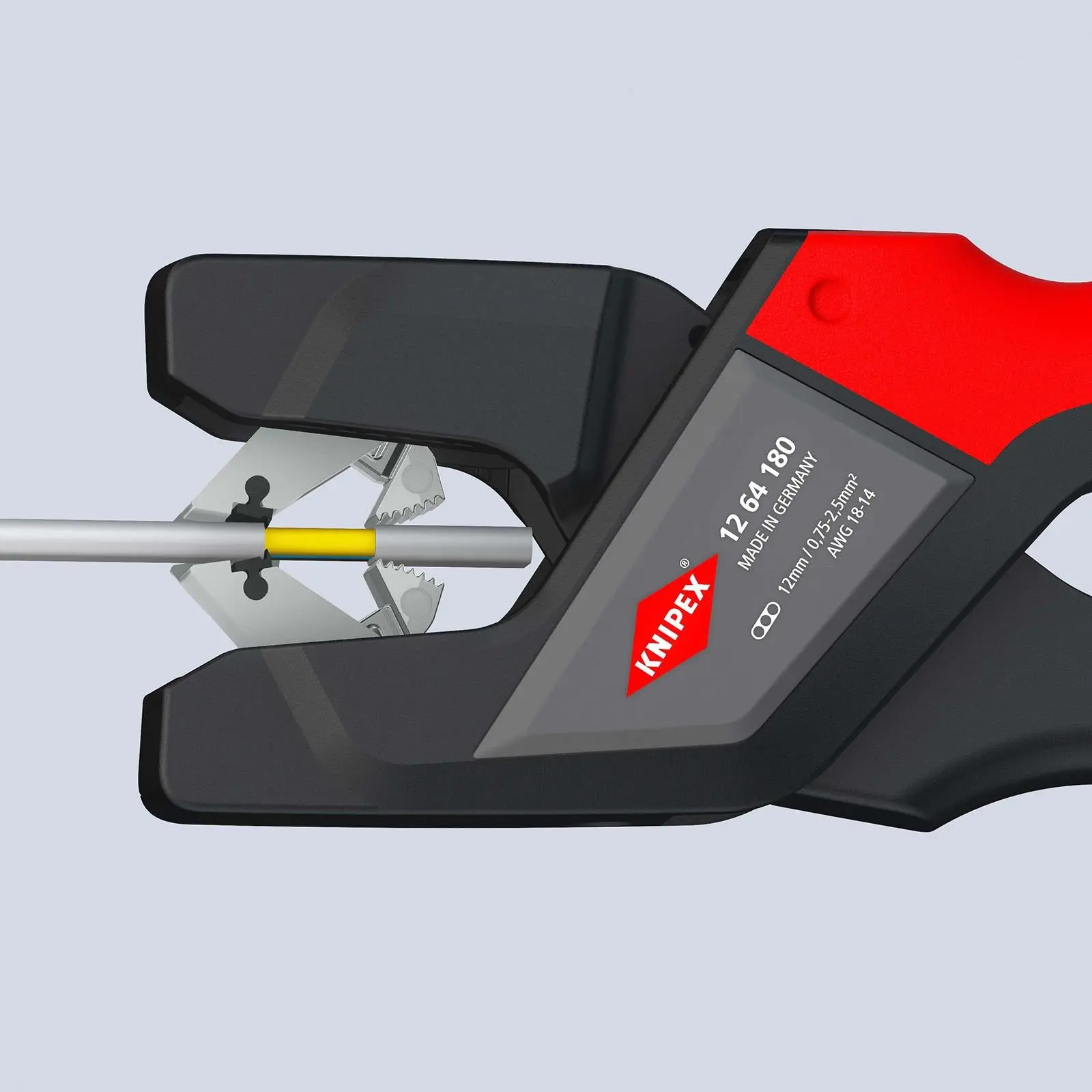 Knipex Automatic Insulation Wire Stripper for Flat Cable 180mm Self Adjusting 12 64 180 - Image 4