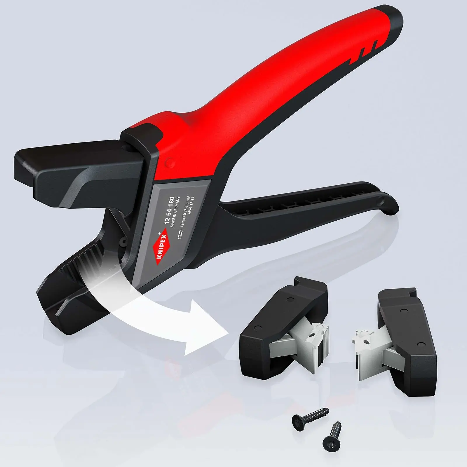 Knipex Automatic Insulation Wire Stripper for Flat Cable 180mm Self Adjusting 12 64 180 - Image 7