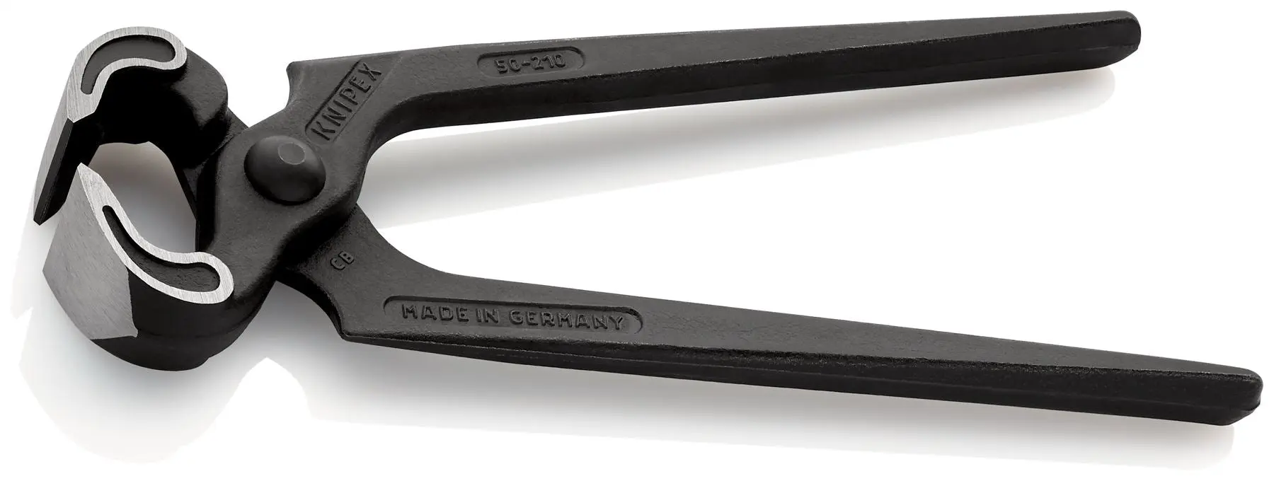 KNIPEX Carpenters Pincers 210mm without Handle Sleeves 50 00 210 - Image 2
