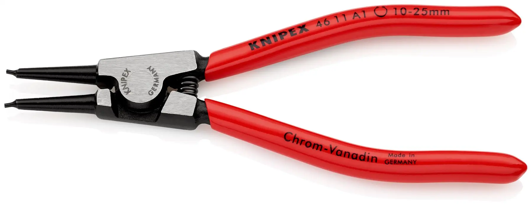 KNIPEX Circlip Pliers for External Circlips on Shafts 140mm 1.3mm Diameter Tips 46 11 A1 SB - Image 2