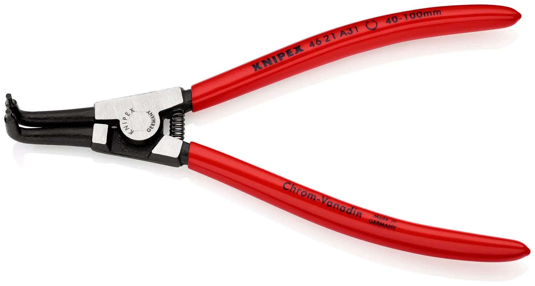 KNIPEX Circlip Pliers for External Circlips on Shafts 200mm 2.3mm Diameter Tips 46 21 A31 SB