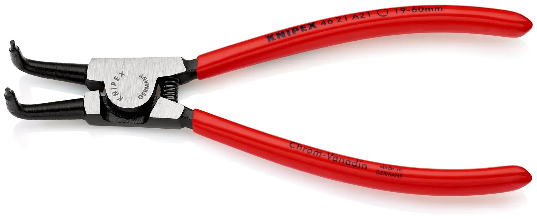 KNIPEX Circlip Pliers for External Circlips on Shafts 90° Angled 170mm 1.8mm Diameter Tips 46 21 A21 SB - Image 2