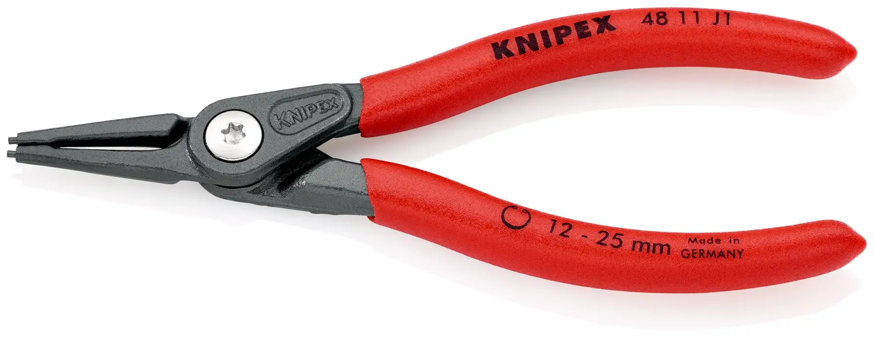 KNIPEX Circlip Pliers for Internal Circlips in Bore Holes 140mm 1.3mm Diameter Tips 48 11 J1