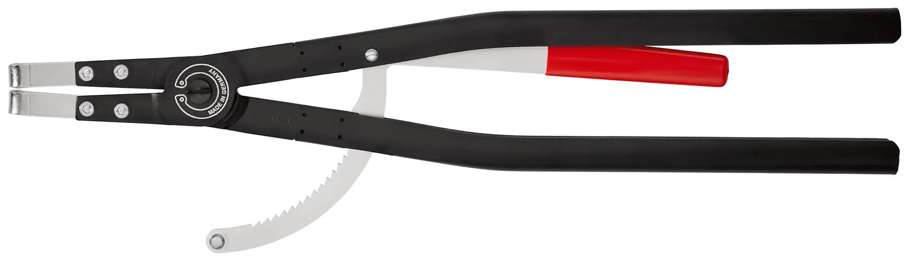 Knipex Circlip Pliers for Internal Circlips in Bore Holes 90 Degree Angled Tips 600mm 44 20 J61 - Image 3