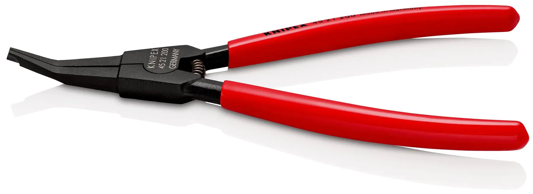 KNIPEX Circlip Pliers Special Retaining Ring Plier for Retaining Rings on Shafts 220mm 45 21 200 - Image 3