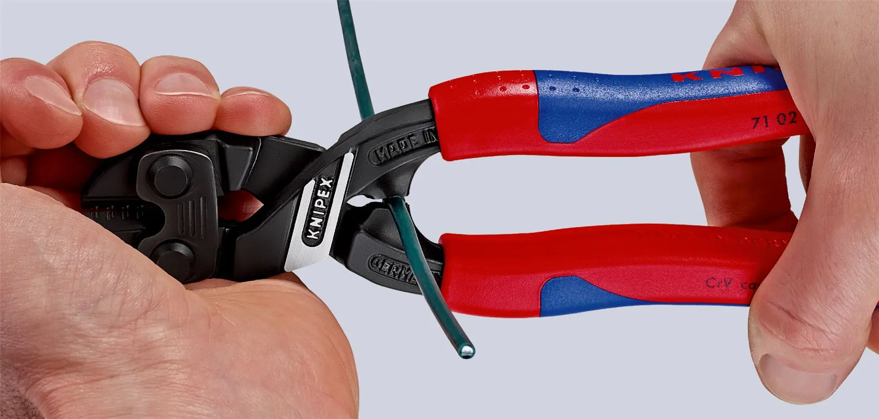 KNIPEX CoBolt Compact Bolt Cutters 200mm Multi Component Grips 71 02 200 SB - Image 3