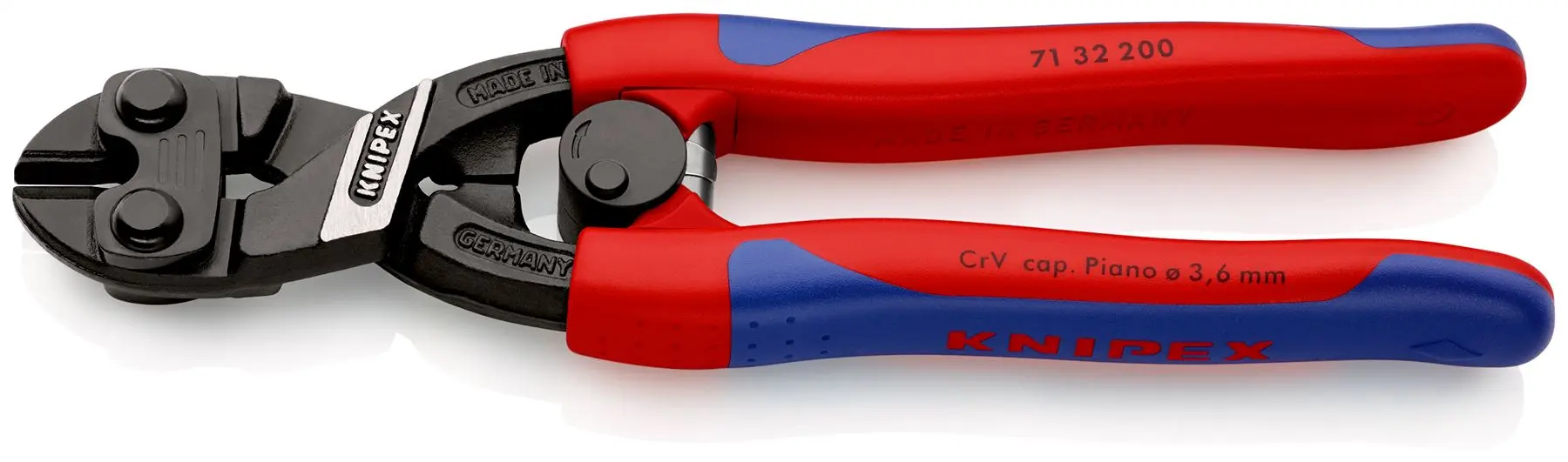 KNIPEX CoBolt Compact Bolt Cutters 200mm Multi Component Grips 71 32 200 SB