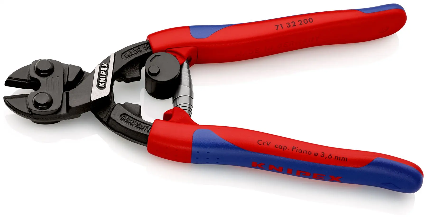 KNIPEX CoBolt Compact Bolt Cutters 200mm Multi Component Grips 71 32 200 SB - Image 2