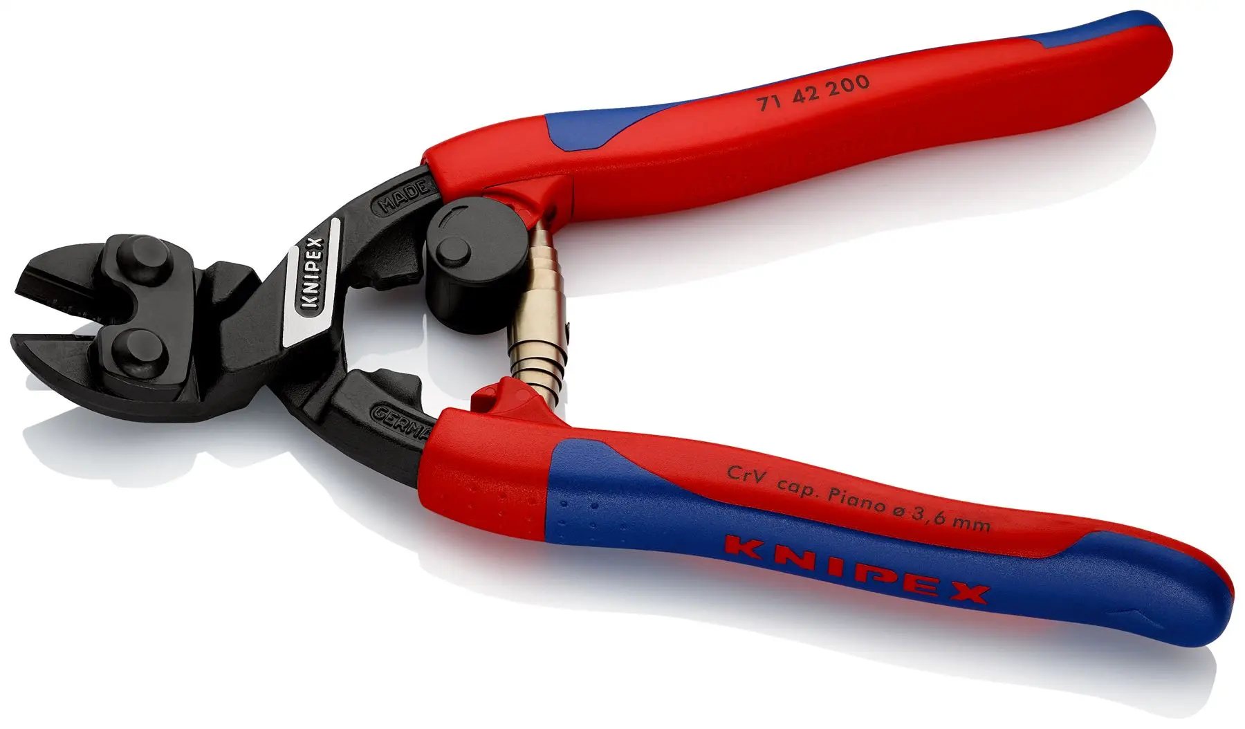 Knipex Cobolt Compact Bolt Cutters Cutting Pliers 200mm Multi Component Grips 71 42 200 - Image 2