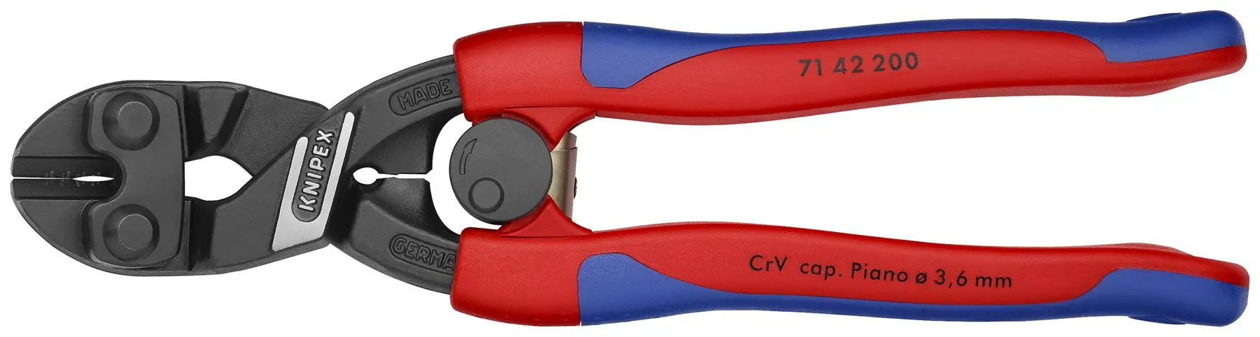 Knipex Cobolt Compact Bolt Cutters Cutting Pliers 200mm Multi Component Grips 71 42 200 - Image 6