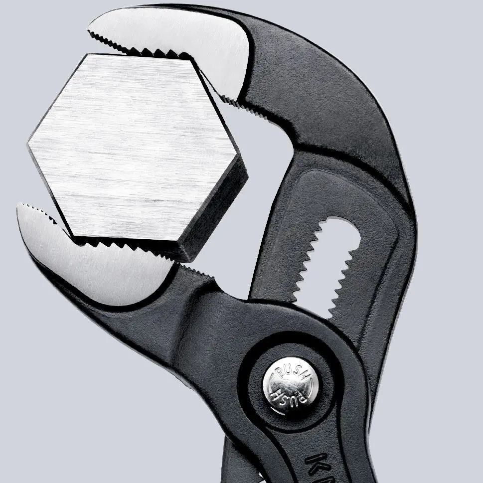 KNIPEX Cobra High Tech Water Pump Pliers 250mm Plastic Coated Handles Non Slip 87 01 250 SB - Image 6