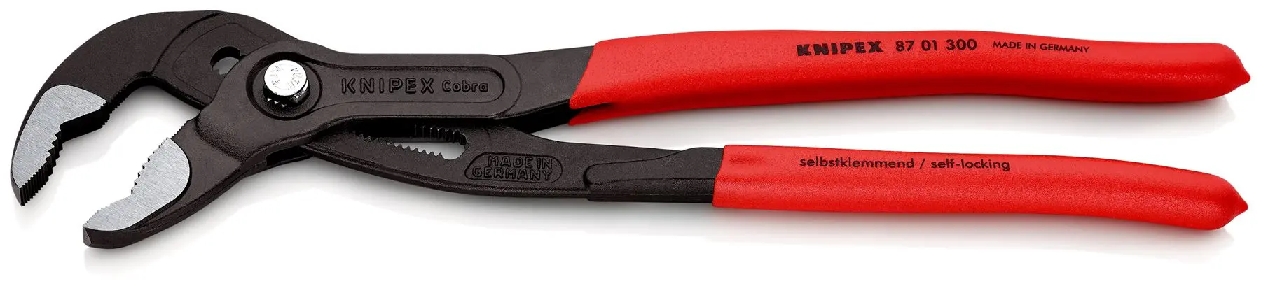 KNIPEX Cobra High Tech Water Pump Pliers 300mm Plastic Coated Handles Non Slip 87 01 300 SB - Image 2