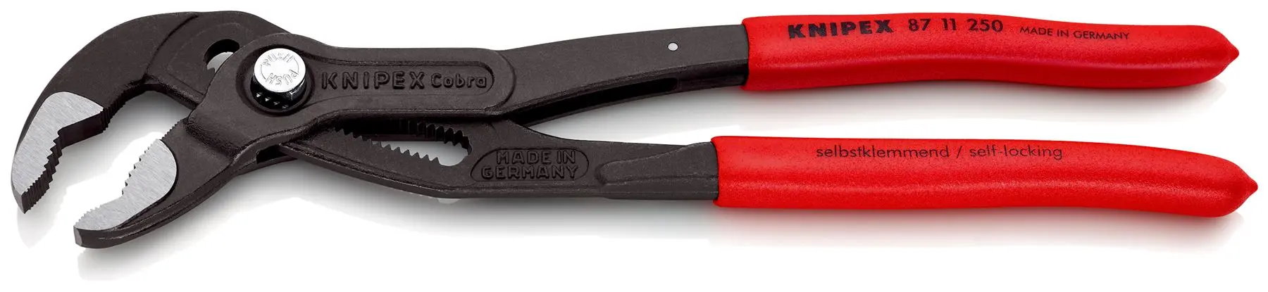 KNIPEX Cobra…matic Water Pump Pliers Automatic Adjustment 250mm Plastic Coated Handles Non Slip 87 11 250 - Image 2