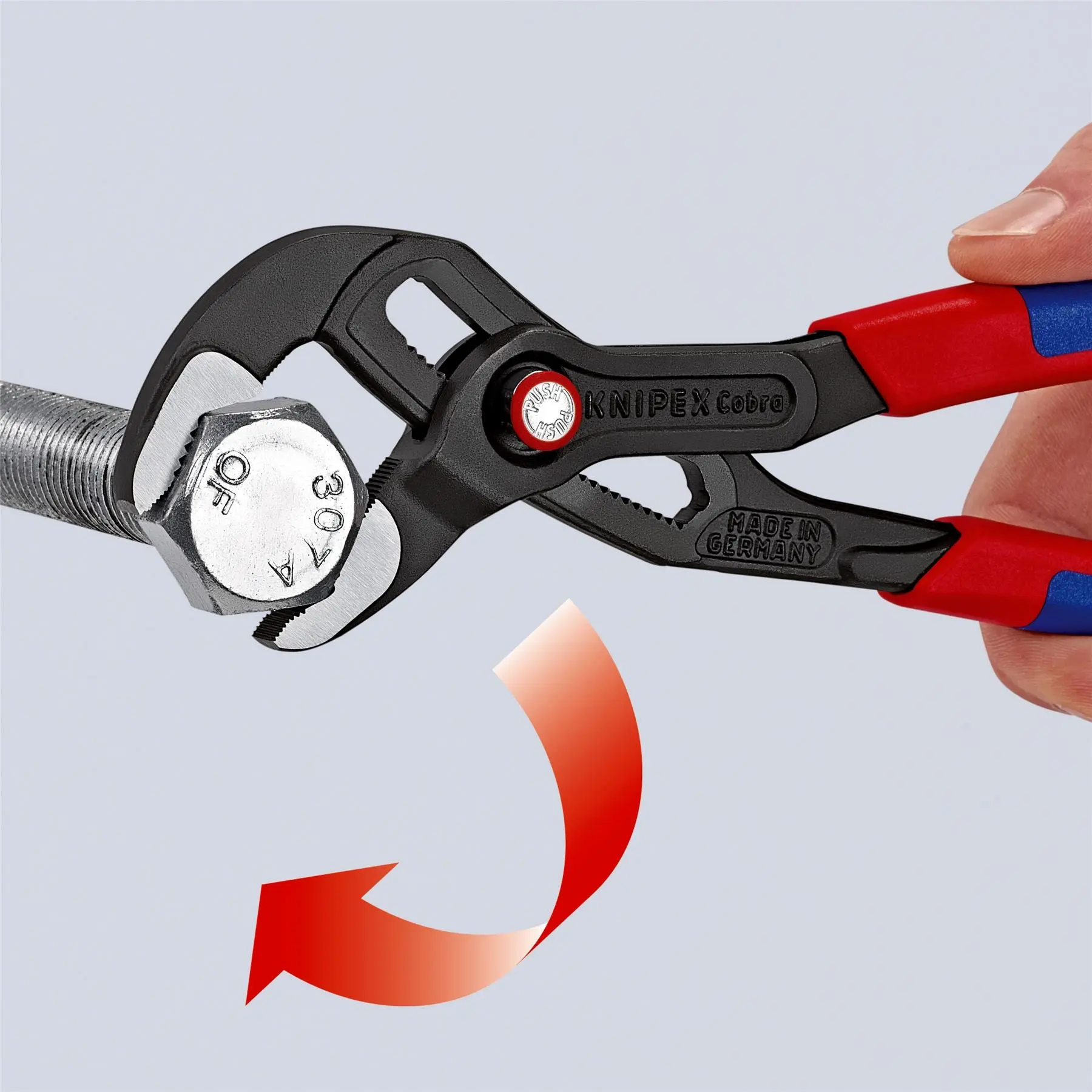 Knipex Cobra Quick Set High Tech Water Pump Pliers Multi Component Grips 87 22 250 - Image 6