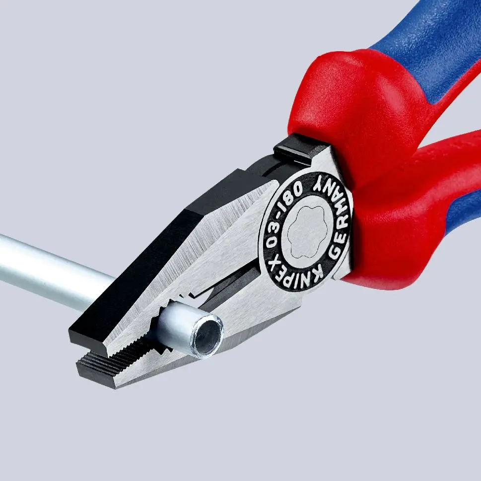 KNIPEX Combination Pliers 180mm Multi Component Grips 03 02 180 SB - Image 7