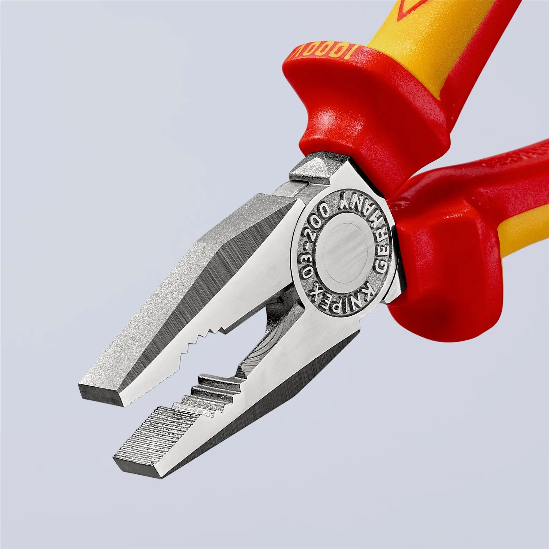 KNIPEX Combination Pliers 200mm VDE Chrome Multi Component Grips 03 06 200 SB - Image 9