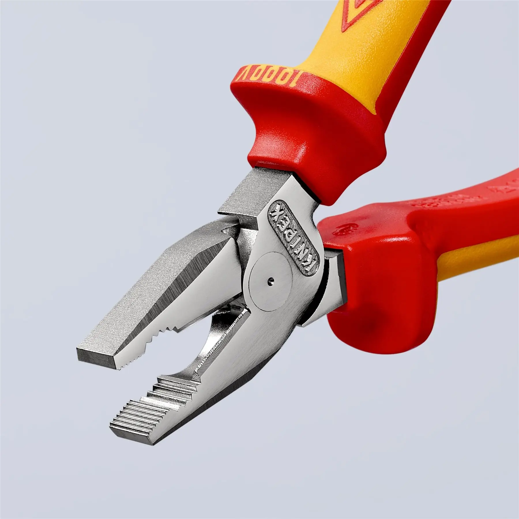 KNIPEX Combination Pliers High Leverage 180mm VDE Multi Component Grips 02 06 180 - Image 2