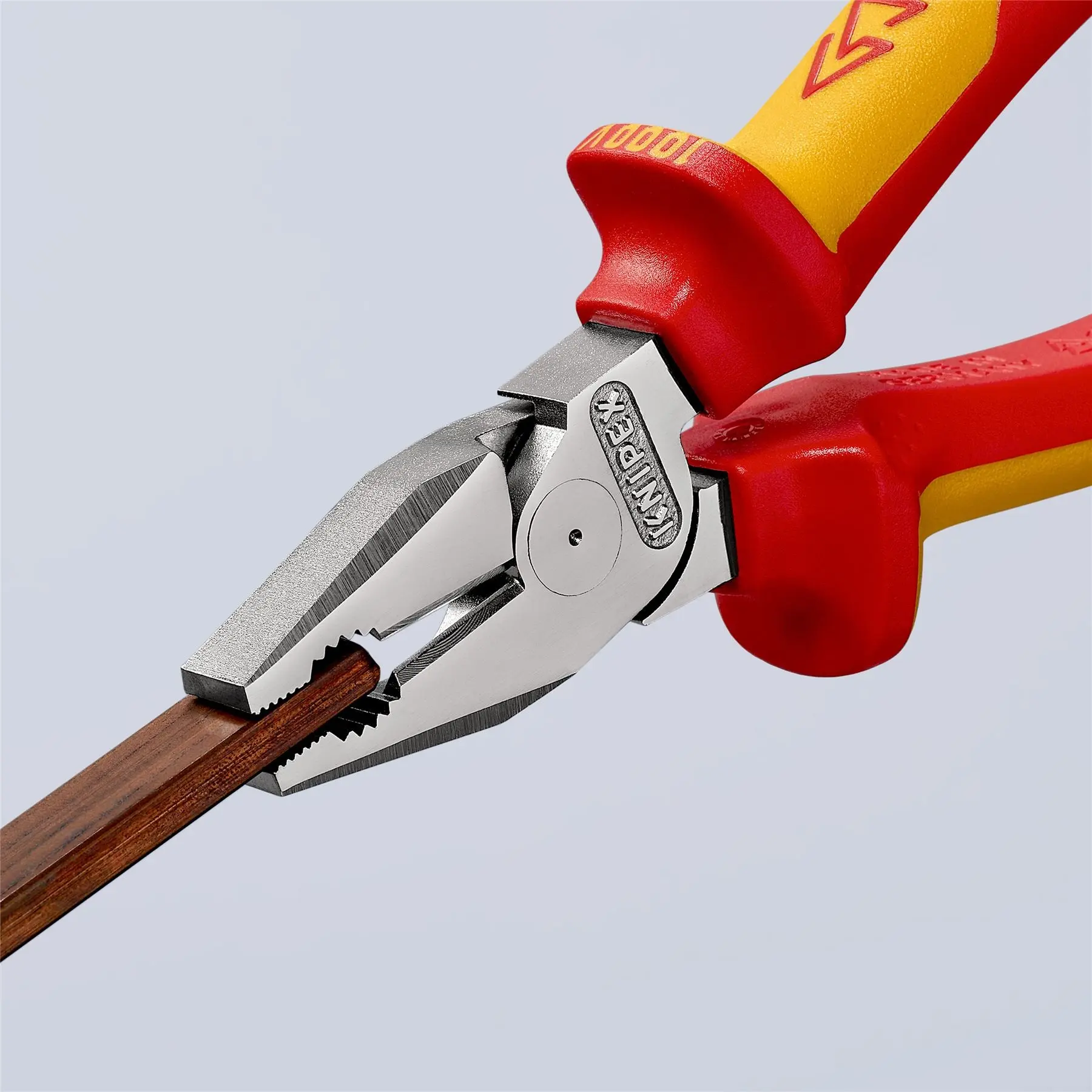 KNIPEX Combination Pliers High Leverage 180mm VDE Multi Component Grips 02 06 180 - Image 8
