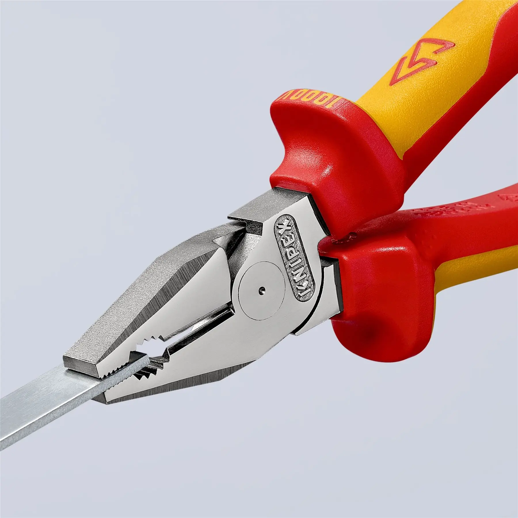 KNIPEX Combination Pliers High Leverage 180mm VDE Multi Component Grips 02 06 180 - Image 9