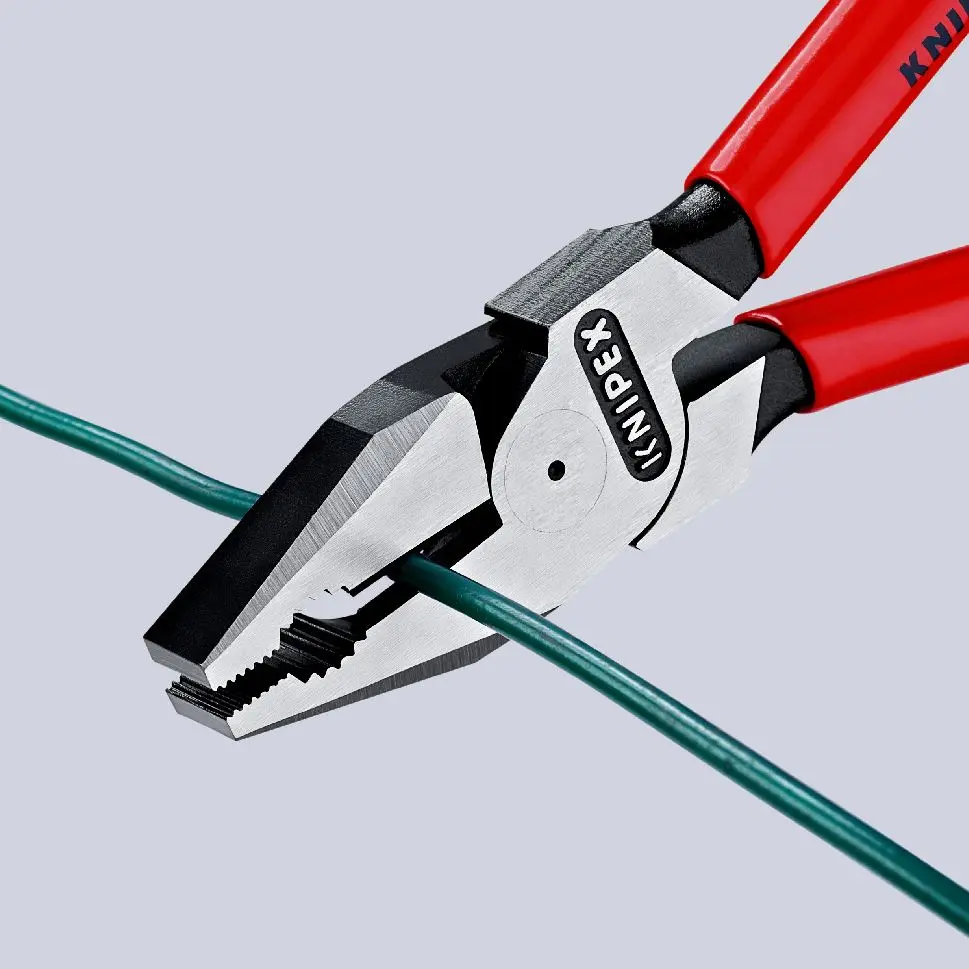 KNIPEX Combination Pliers High Leverage 200mm Plastic Coated 02 01 200 - Image 5