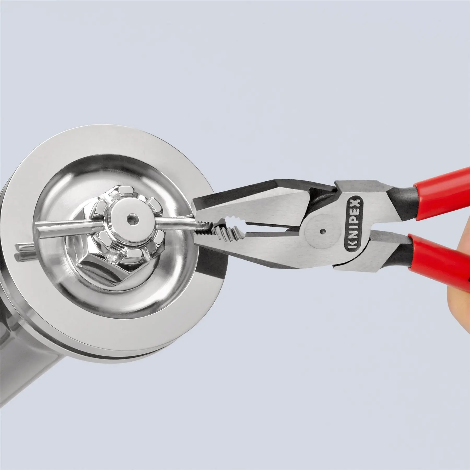 KNIPEX Combination Pliers High Leverage 200mm Plastic Coated 02 01 200 - Image 6