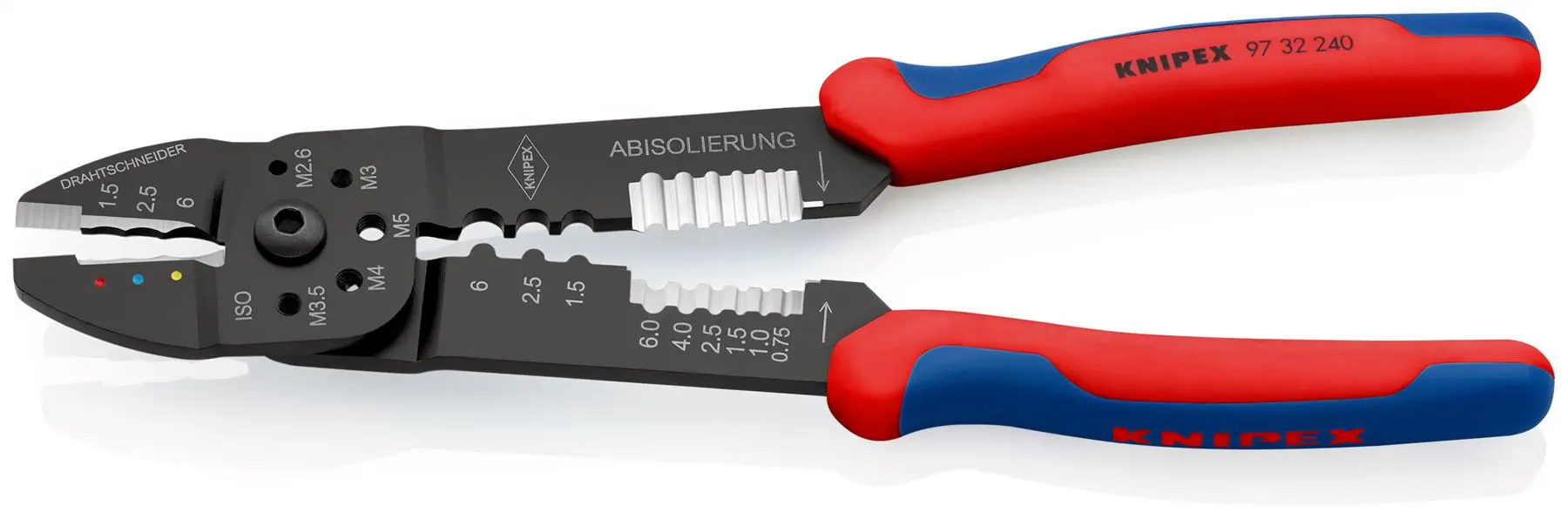 Knipex Crimping Pliers 240mm Multi Component Grips 97 32 240 - Image 3