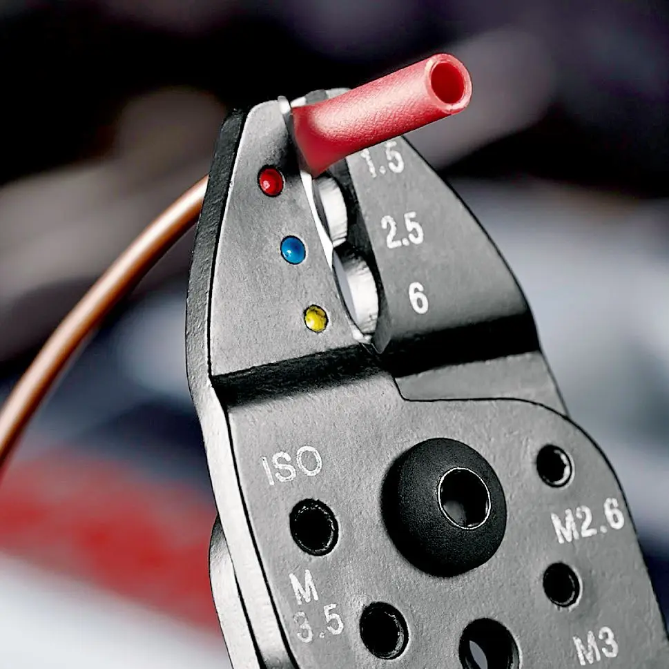 KNIPEX Crimping Pliers Wire Strippers for Non and Insulated Terminals 240mm Multi Component Grips 97 32 240 SB - Image 3
