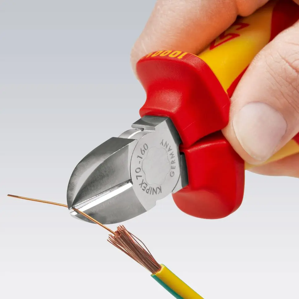 Knipex Diagonal Cutting Pliers 180mm VDE Insulated 70 06 180 - Image 5