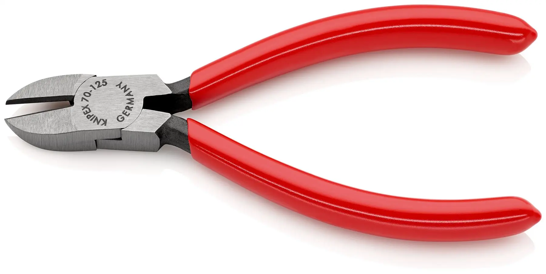 KNIPEX Diagonal Cutting Pliers Side Cutters 125mm Plastic Coated 70 01 125 - Image 2