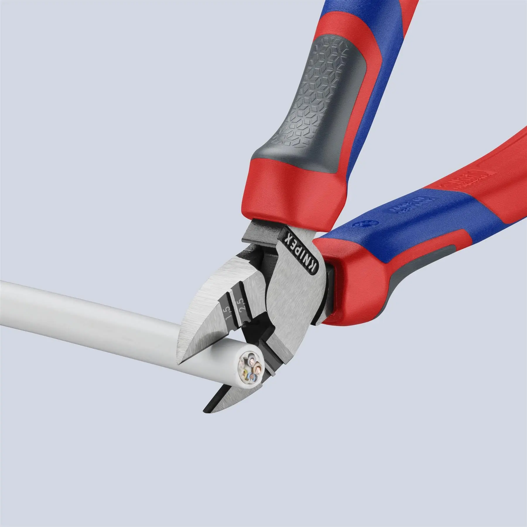 KNIPEX Diagonal Insulation Wire Stripper 160mm Multi Component Grips 14 22 160 - Image 4