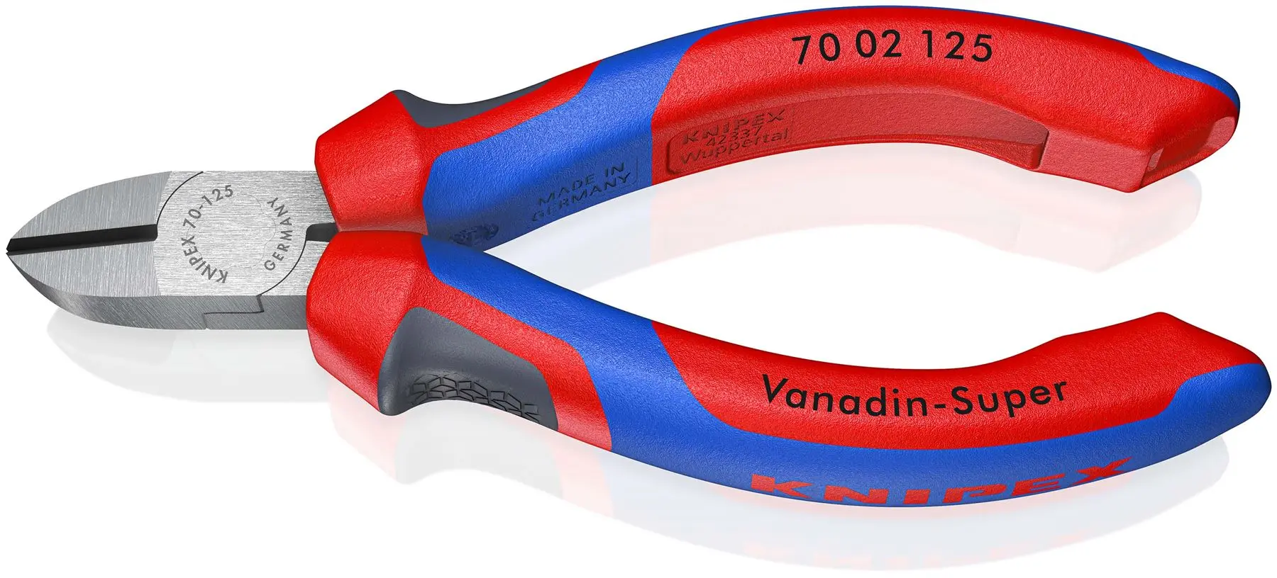KNIPEX Diagonal Side Cutting Pliers 125mm with Comfort Handles 70 02 125 SB