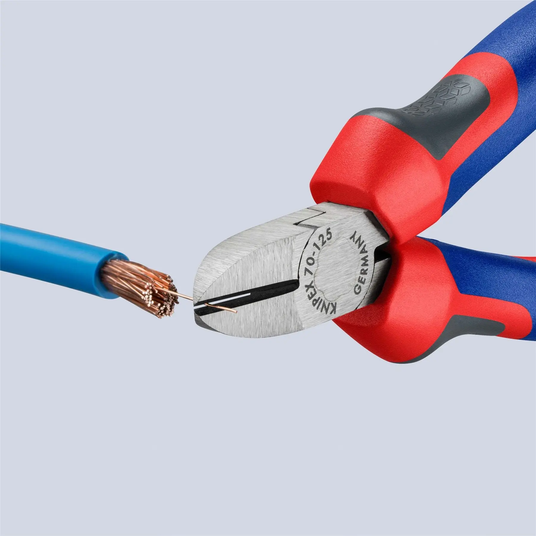 KNIPEX Diagonal Side Cutting Pliers 125mm with Comfort Handles 70 02 125 SB - Image 3