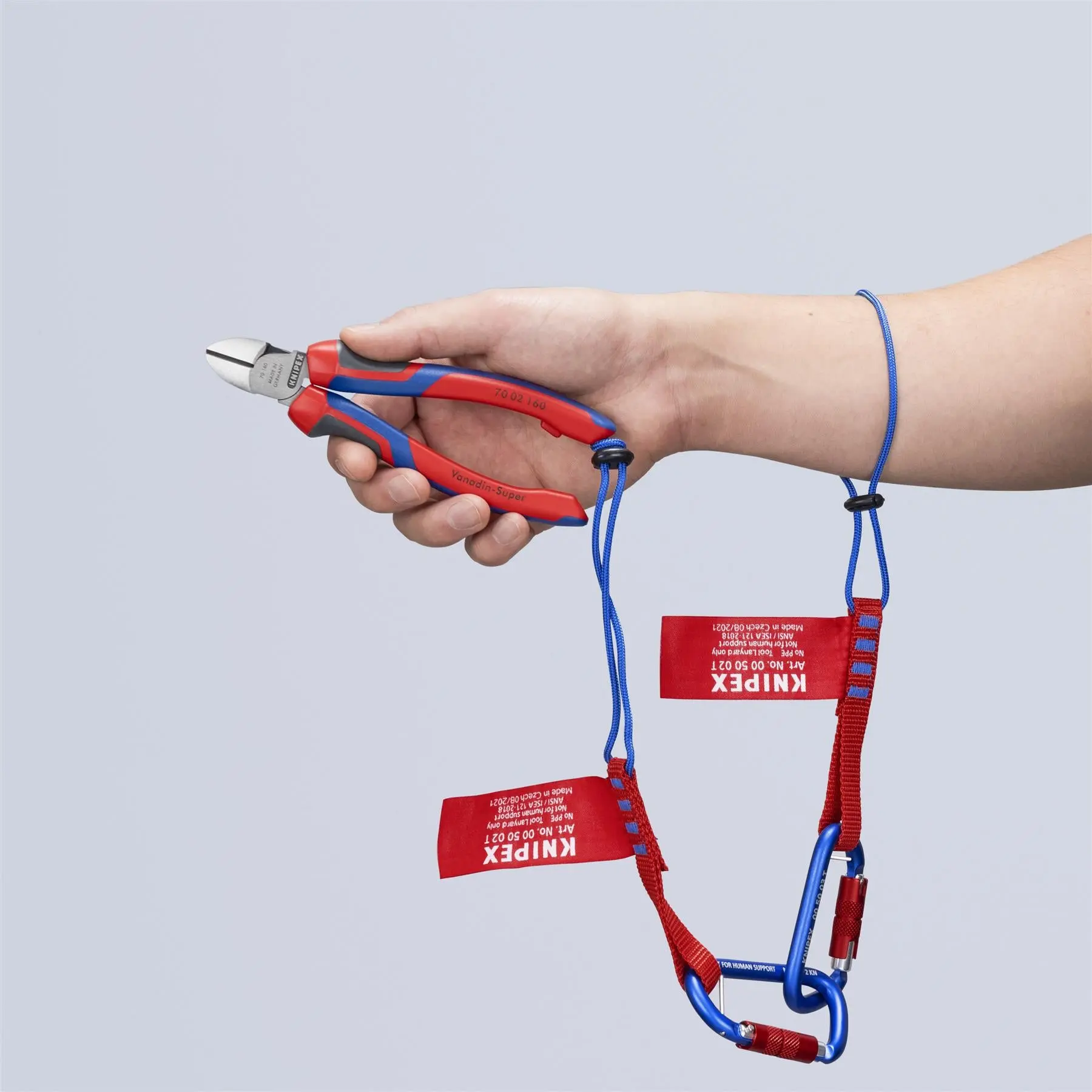 KNIPEX Diagonal Side Cutting Pliers Snips 160mm with Comfort Handles 70 02 160 - Image 2