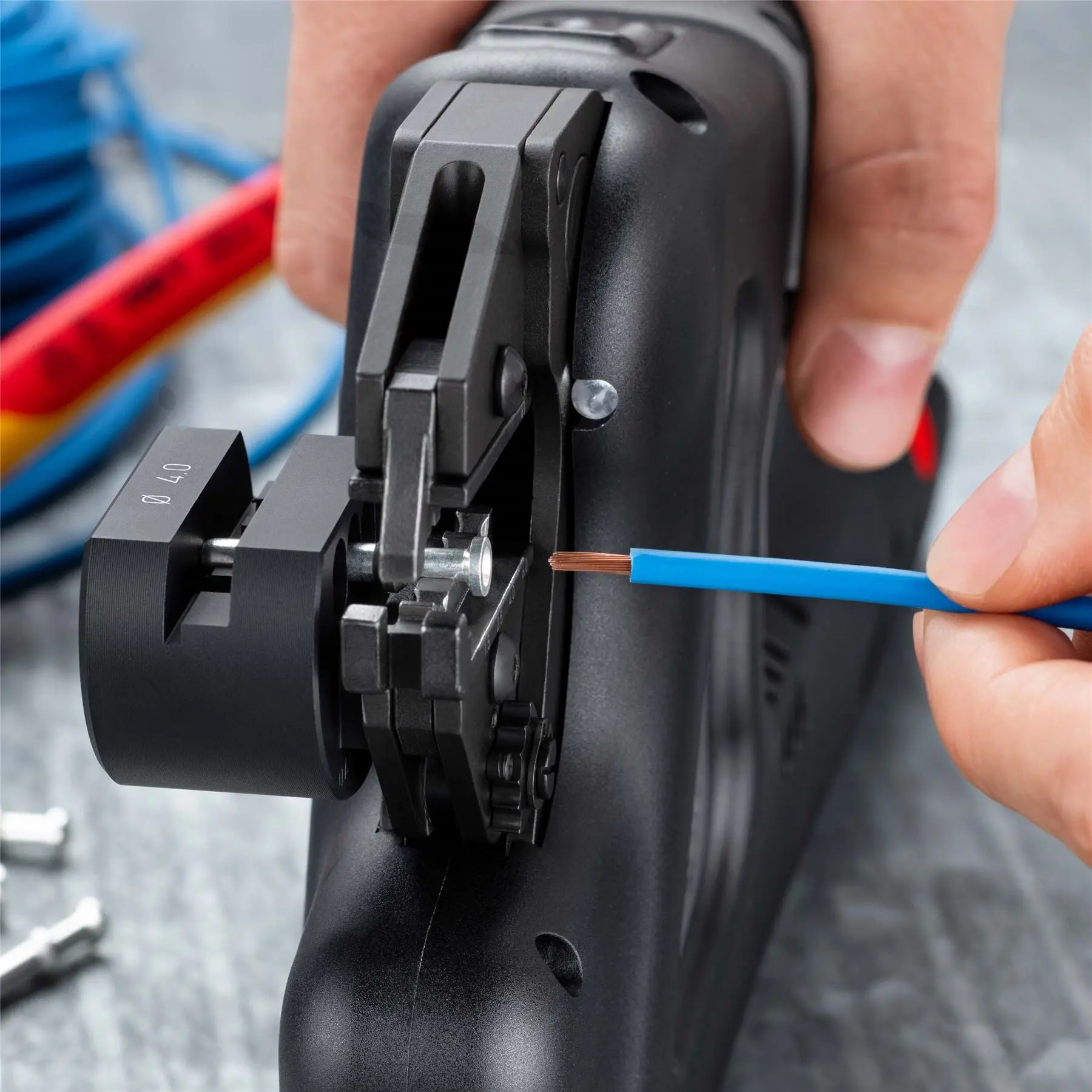 KNIPEX eCrimp Mechanical Crimp System Pliers for Exchangeable Crimping Dies 97 43 E - Image 15