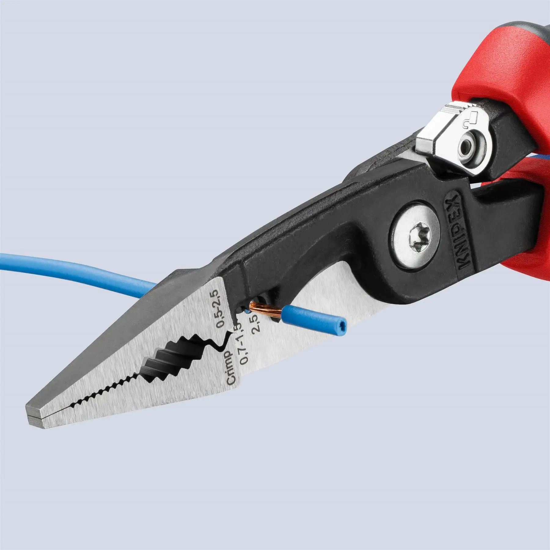 Knipex Electrical Installation Pliers with Multi Component Grips 200mm 13 92 200 - Image 4