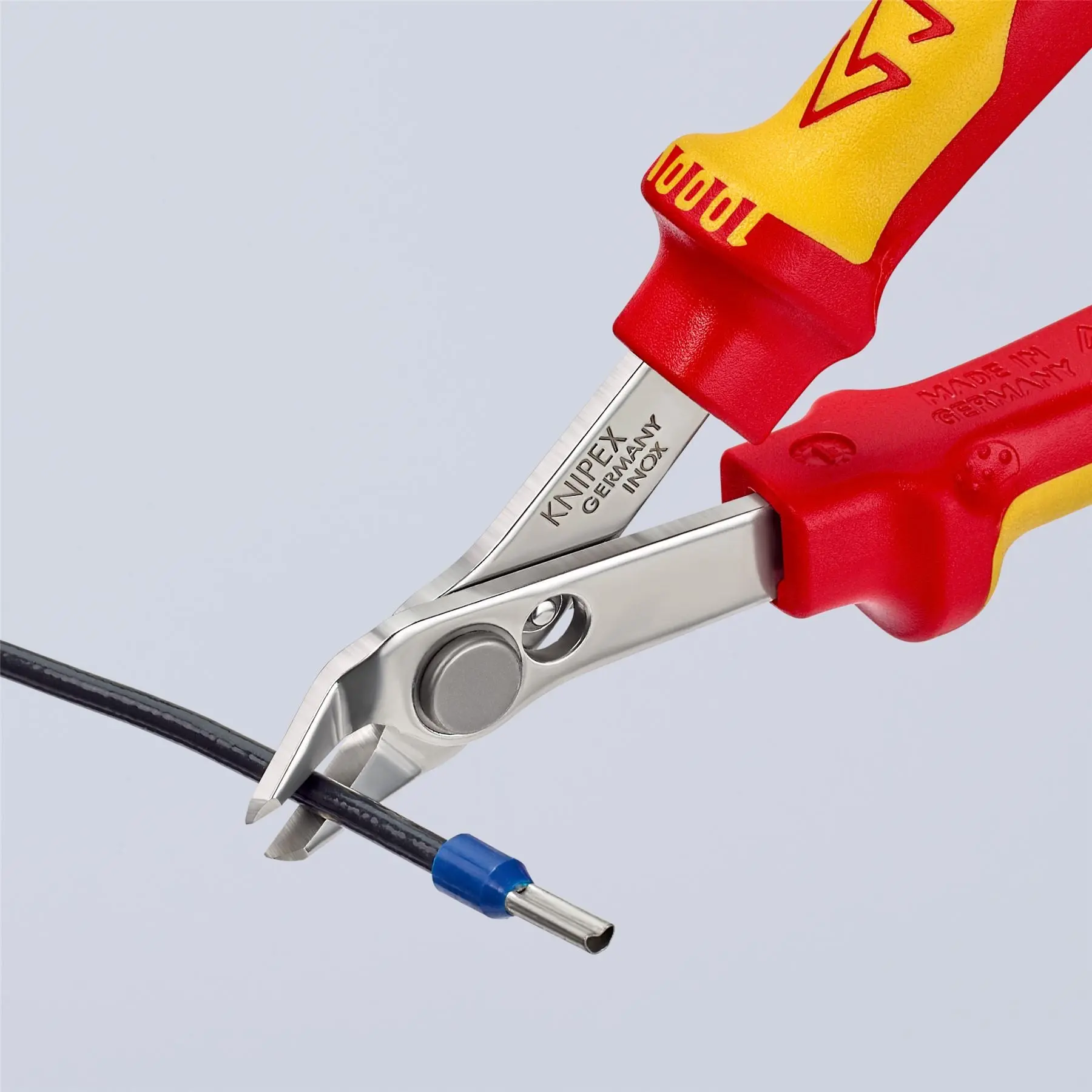 Knipex Electronic Super Knips® 125mm VDE Insulated Fine Wire Cutting Pliers 78 06 125 - Image 6