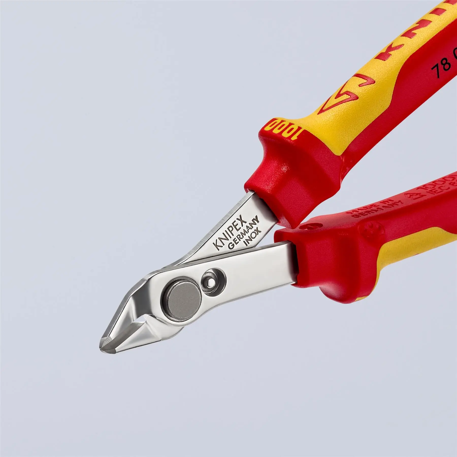 Knipex Electronic Super Knips® 125mm VDE Insulated Fine Wire Cutting Pliers 78 06 125 - Image 8