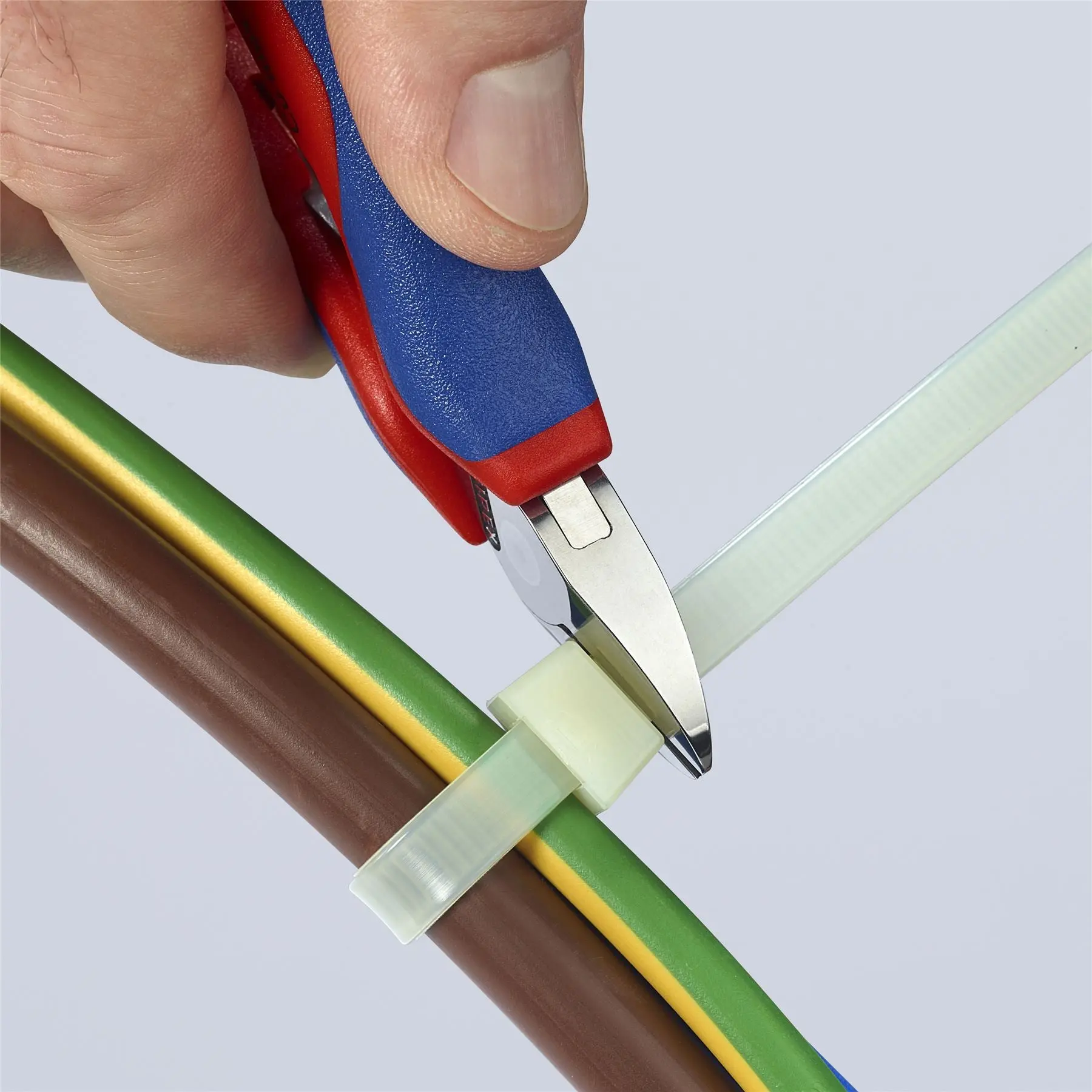 KNIPEX Electronics Diagonal Cutter Pliers 130mm Multi Component Grips 77 82 130 - Image 4