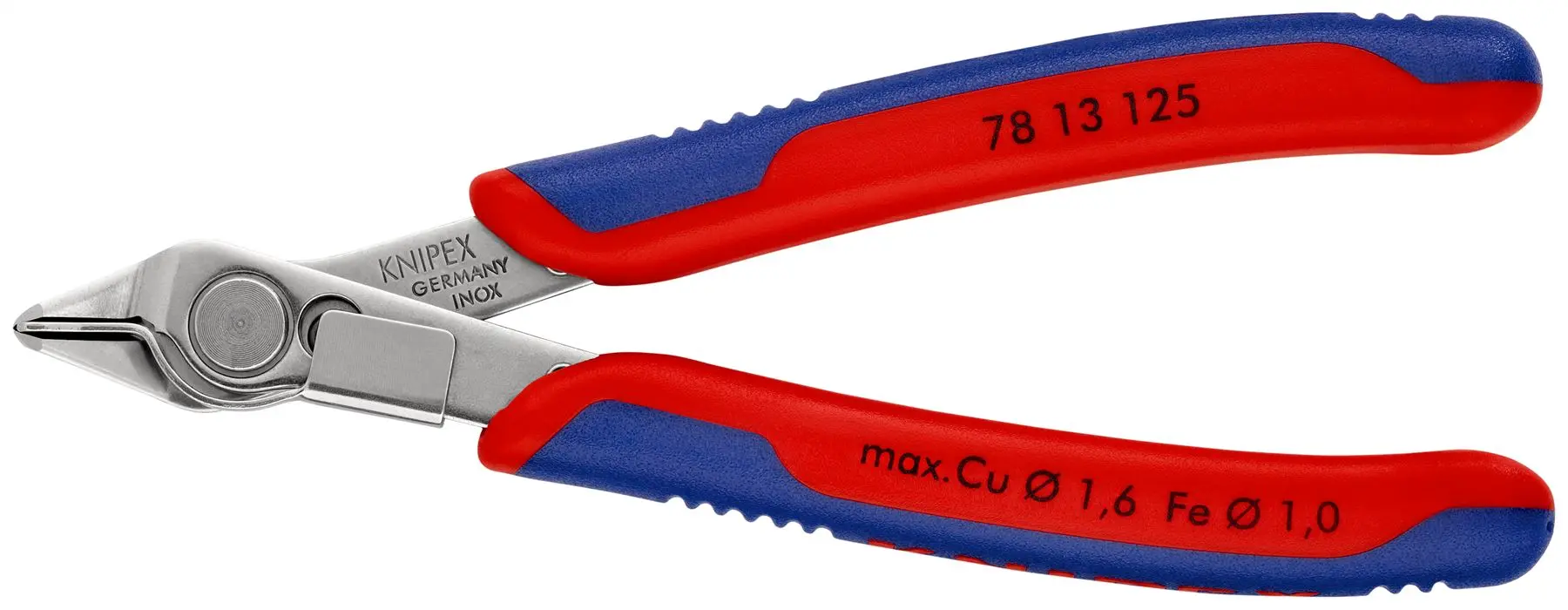 KNIPEX Electronics Super Knips Precision Cutting Pliers 125mm Multi Component Grips 78 13 125 SB