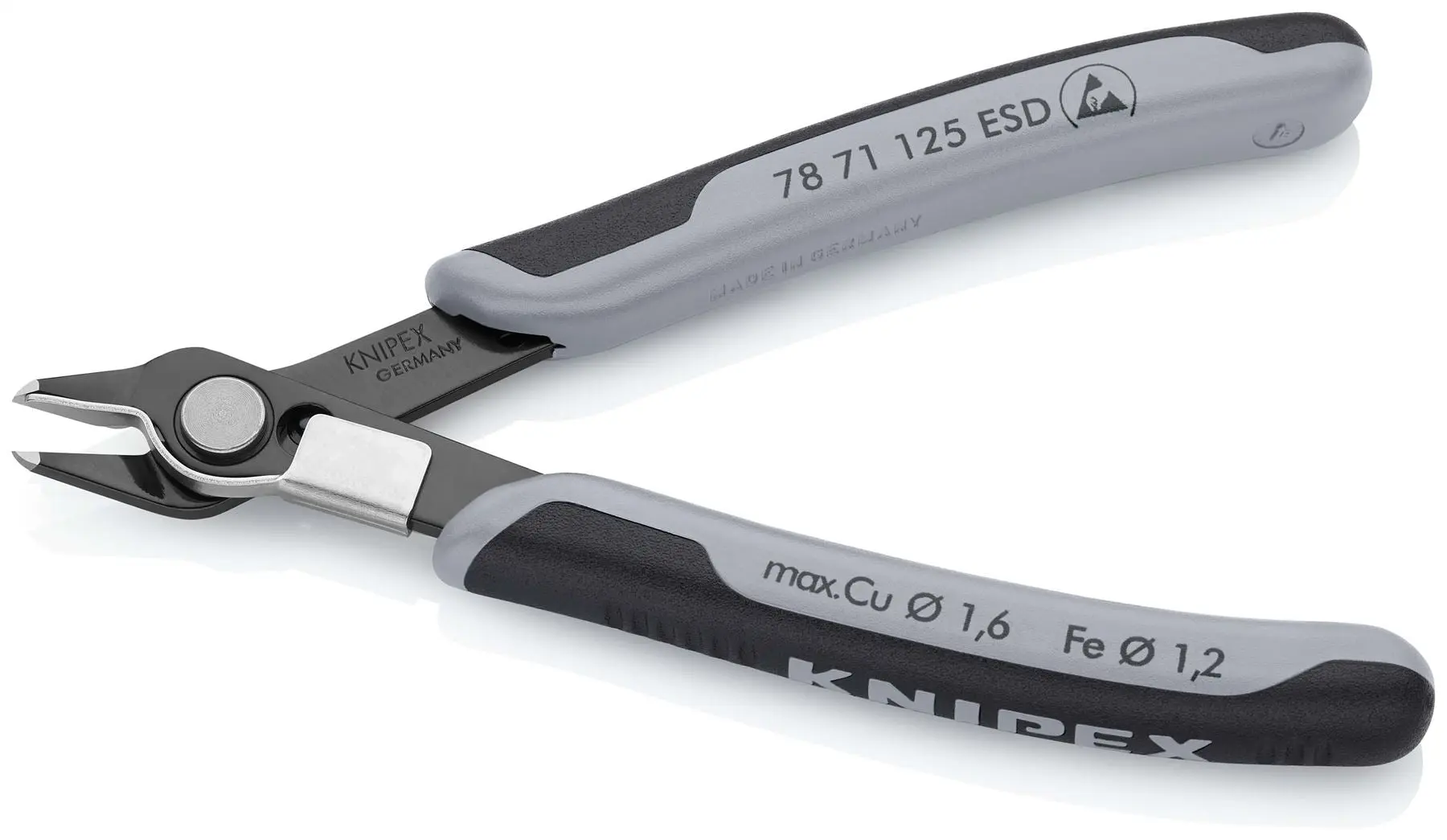 KNIPEX Electronics Super Knips Precision Cutting Pliers 125mm Multi Component Grips 78 71 125 ESD - Image 2