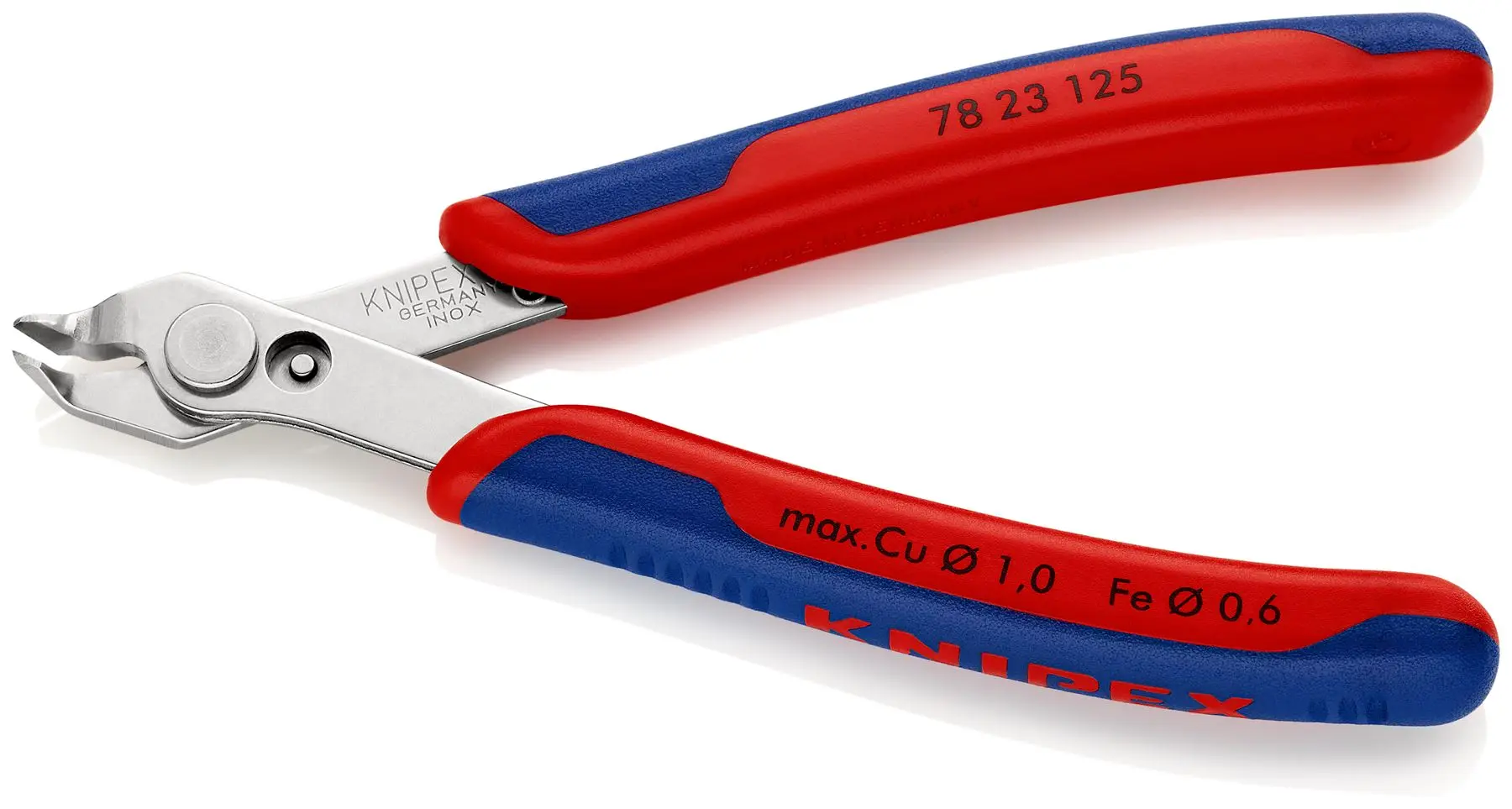 KNIPEX Electronics Super Knips Precision Cutting Pliers 60° Angled Head 125mm Multi Component Grips 78 13 125 - Image 2