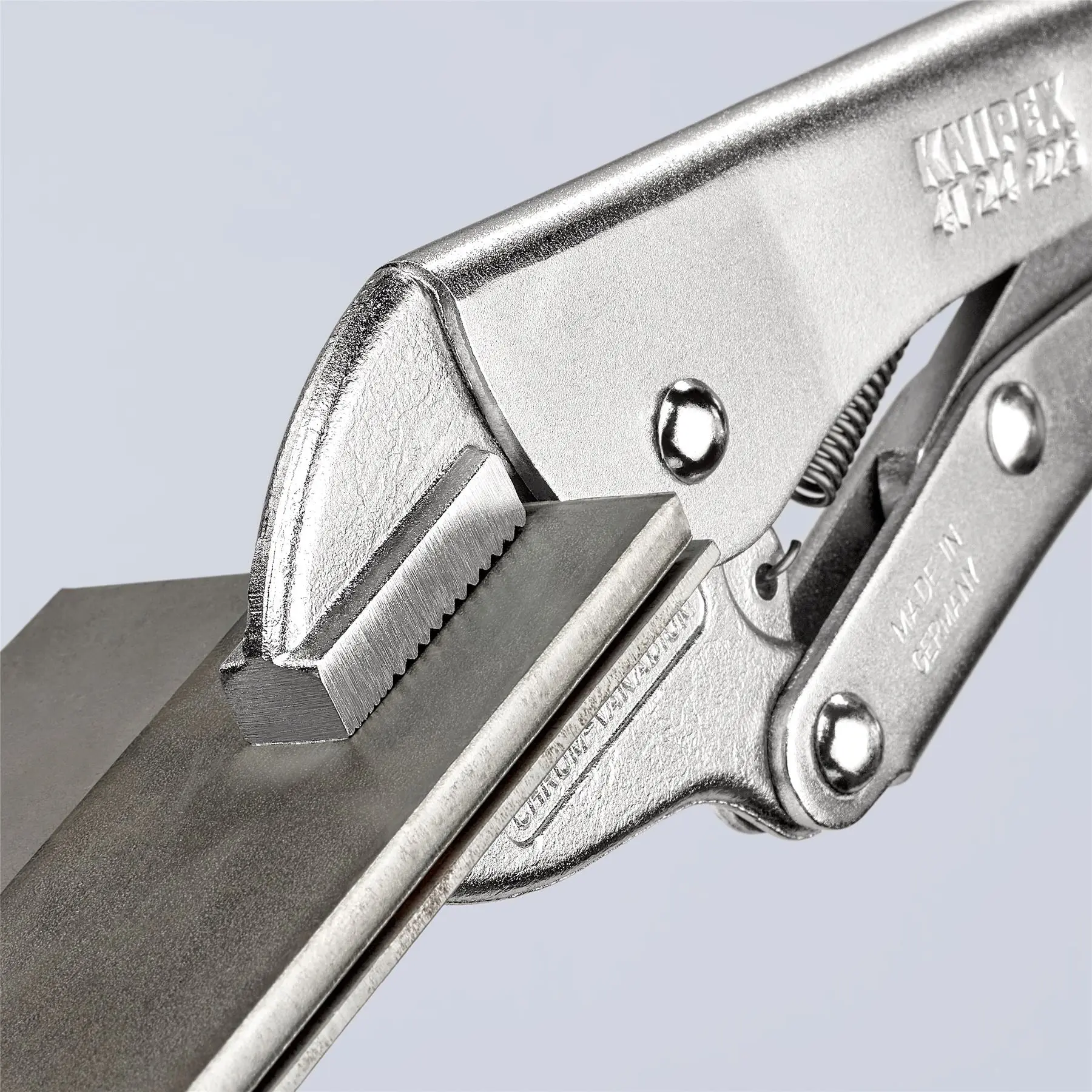 KNIPEX Grip Locking Pliers Mole Grips 225mm Galvanised 41 24 225 - Image 3