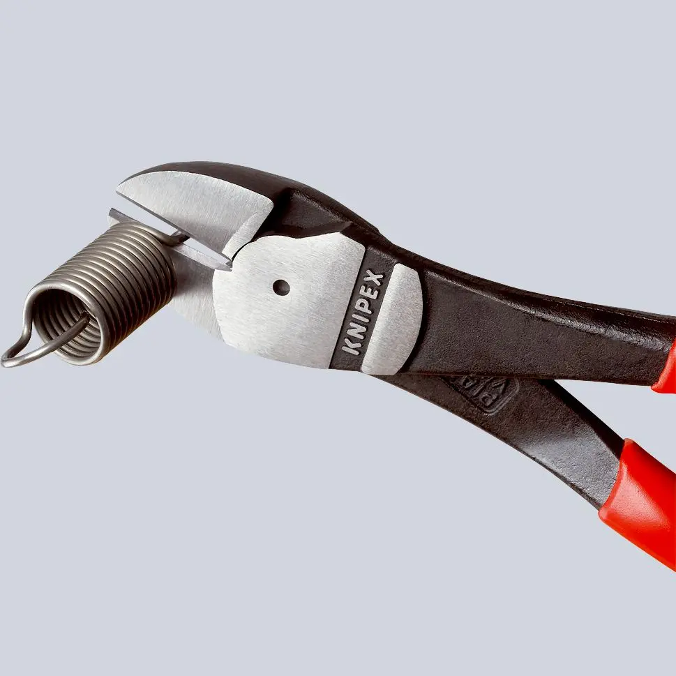 Knipex High Leverage Diagonal Cutter Cutting Pliers 180mm Multi Component Grips 74 12 180 - Image 4