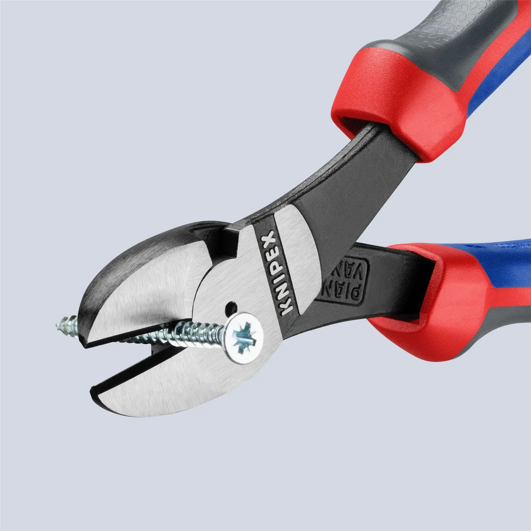 KNIPEX High Leverage Diagonal Side Cutting Pliers 180mm with Comfort Handles 74 02 180 SB - Image 3