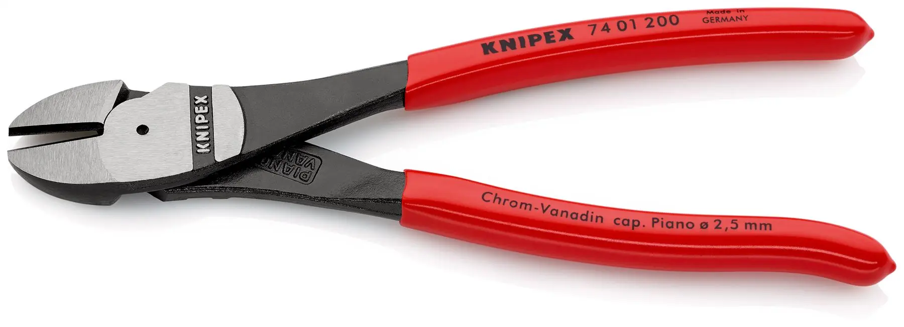Knipex High Leverage Diagonal Side Cutting Pliers 200mm 74 01 200 - Image 4