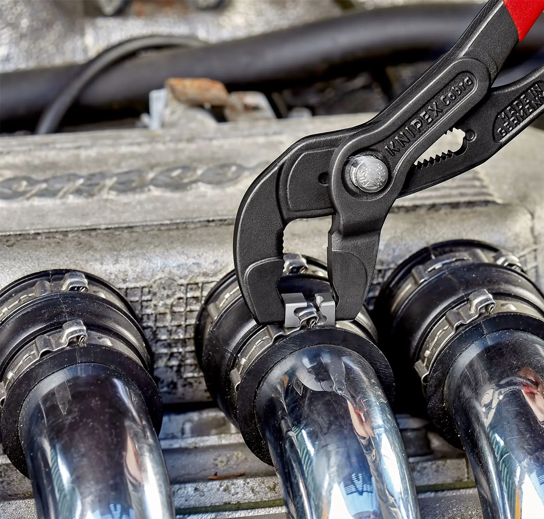 KNIPEX Hose Clamp Pliers for Click Clamps 180mm Plastic Coated Handles Non Slip 85 51 180 C - Image 7