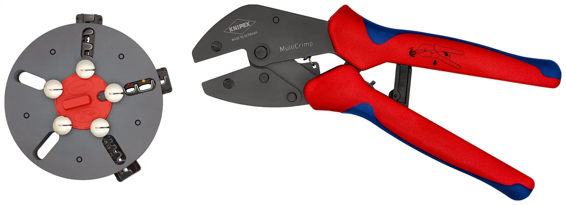 Knipex MultiCrimp 250mm Lever Action Crimping Pliers with Changer Magazine 97 33 01 - Image 3