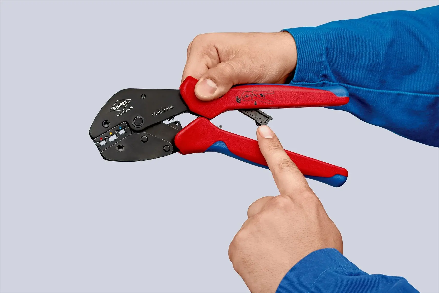 Knipex MultiCrimp 250mm Lever Action Crimping Pliers with Changer Magazine 97 33 01 - Image 6