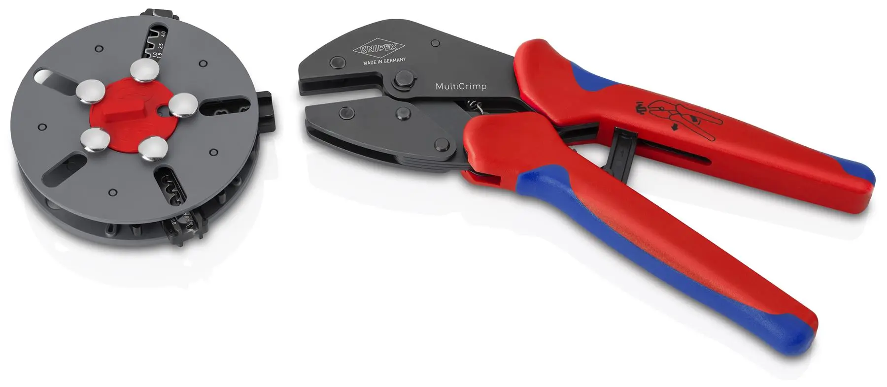 KNIPEX MultiCrimp PV for MC4 / MC4 EVO2 Wire Ferrules and Non Insulated Terminals 97 33 03